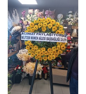 cenaze çelengi sarı celbera